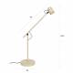 Lampe Aéro Woody Luminaire à Poser en Acier Beige et PVC Eclairage Inclinable 20x45,5x55cm