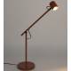 Lampe Aéro Woody Luminaire à Poser en Acier Rouge et PVC Eclairage Inclinable 20x45,5x55cm