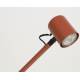 Lampe Aéro Woody Luminaire à Poser en Acier Rouge et PVC Eclairage Inclinable 20x45,5x55cm