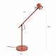 Lampe Aéro Woody Luminaire à Poser en Acier Rouge et PVC Eclairage Inclinable 20x45,5x55cm