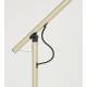 Lampadaire Aéro Woody Luminaire sur Pied en Acier Beige et PVC Eclairage Inclinable 25x57,5x120cm