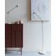 Lampadaire Aéro Woody Luminaire sur Pied en Acier Beige et PVC Eclairage Inclinable 25x57,5x120cm