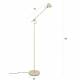 Lampadaire Aéro Woody Luminaire sur Pied en Acier Beige et PVC Eclairage Inclinable 25x57,5x120cm