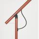 Lampadaire Aéro Woody Luminaire sur Pied en Acier Rouge et PVC Eclairage Inclinable 25x57,5x120cm