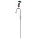 Pluviomètre à Piquer Tuteur à Plantes Déco de Jardin Corbeau Parapluie Vert en Acier et Verre 12,5x21,5x131cm