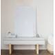 Banquette Jappo Woody Banc d'Intérieur en Pin et Tissu Gris Assise Design Scandinave 40x45x120cm