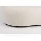Canapé Noxx Woody Sofa Asymétrique en Bois et Tissu Blanc Assise Contemporaine 73x115x185cm