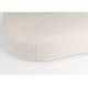 Canapé Noxx Woody Sofa Asymétrique en Bois et Tissu Blanc Assise Contemporaine 73x115x185cm