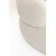 Canapé Noxx Woody Sofa Asymétrique en Bois et Tissu Blanc Assise Contemporaine 73x115x185cm