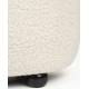 Canapé Noxx Woody Sofa Asymétrique en Bois et Tissu Blanc Assise Contemporaine 73x115x185cm