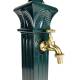 Fontaine de Jardin Décoration à Poser en Fonte d'Aluminium et Robinet en Laiton Colonne à Eau Style Antan 29x33x81cm