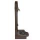 Fontaine de Jardin à Poser Source en Fonte d'Aluminium Marron et Robinet Laiton Décoration de Jardin 35x40x83cm