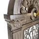Fontaine de Jardin à Poser Source en Fonte d'Aluminium Marron et Robinet Laiton Décoration de Jardin 35x40x83cm