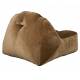 Fauteuil Tombag Dutchbone Assise Moelleuse en Velours Marron Sofa Rétro 78x99x120cm