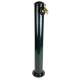 Colonne extérieure Fontaine de Jardin en Acier et Fonte Vert et Robinet Fonctionnel en Laiton 17,5x17,5x90cm