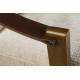 Fauteuil Washington Dutchbone Assise en Manguier, Cuir et Tissu Beige Mobilier Style Année 50 67x79x90cm