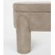 Banquette Orly Woody Coffre de Rangement en Bois et Tissu Gris Banc d'Appoint avec Rangement Intégré 45x47x113cm
