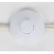 Lampadaire Susie Beige Woody Luminaire sur Trépied Lampe en Métal Abat-Jour en Polyester 45x45x146cm