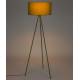 Lampadaire Susie Vert Woody Luminaire sur Trépied Lampe en Métal Abat-Jour en Polyester 45x45x146cm