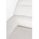 Fauteuil Velvoro Pivotant Woody Siège de Salon en Tissu Blanc Cassé 80x82x84cm