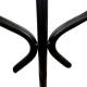 Candelabre 3 Feux en Fonte Noire Porte Bougie Chandelier à Poser Bougeoir sur Pied 30x30x88cm