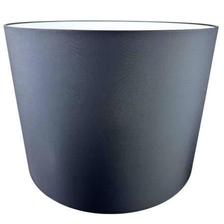 Abat-jour Tissu Noir pour Luminaire Dessus de Lampe ou Lampadaire 38x50x50cm