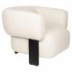 Fauteuil Neil Zuiver Siège de Salon en Bois et Tissu Assise Lounge Beige 69x86x91cm