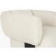 Fauteuil Neil Zuiver Siège de Salon en Bois et Tissu Assise Lounge Beige 69x86x91cm