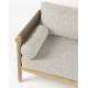 Lot de 2 Fauteuils de Jardin Oasis Dutchbone Assises en Acacia, Corde et Tissu Oléfine Mobilier Extérieur Design 84x84,5x95cm