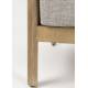 Lot de 2 Fauteuils de Jardin Oasis Dutchbone Assises en Acacia, Corde et Tissu Oléfine Mobilier Extérieur Design 84x84,5x95cm