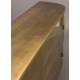 Buffet Hanna Dutchbone Bahut sur Pied en Acier Doré Meuble de Rangement Double Porte 26x70x117cm