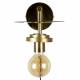 Lampe Murale Aden Brass Dutchbone Eclairage en Métal Couleur Laitonnée 18x20x28cm