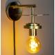 Lampe Murale Aden Brass Dutchbone Eclairage en Métal Couleur Laitonnée 18x20x28cm