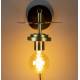Lampe Murale Aden Brass Dutchbone Eclairage en Métal Couleur Laitonnée 18x20x28cm
