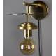 Lampe Murale Aden Brass Dutchbone Eclairage en Métal Couleur Laitonnée 18x20x28cm