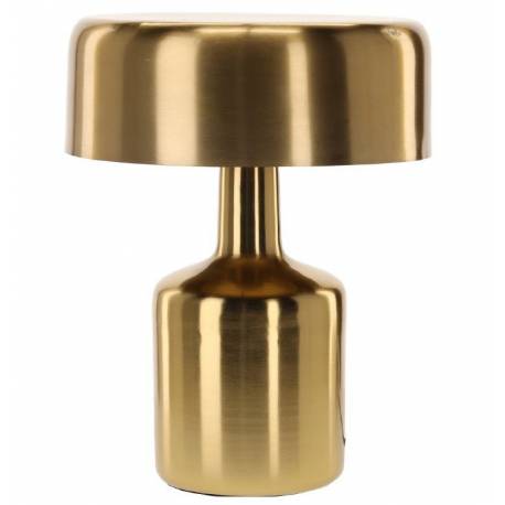 Lampe Otogno Athezza Lampe à Poser en Laiton Doré Luminaire de Table Design 26x26x35cm