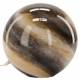 Lampe Nebula Beige et Brun Athezza Luminaire à Poser en Verre Boule Lumineuse 28x29x29cm