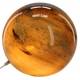 Lampe Nebula Bleu Canard et Brun Athezza Luminaire à Poser en Verre Boule Lumineuse 28x29x29cm