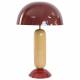 Lampe Sintra Bordeaux Athezza Luminaire Champignon en Acier Tricolore Lampe à Poser Design 30x30x45cm