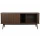 Buffet Barbier Zuiver Bahut Design Meuble TV MDF Placage Noyer 40x74,6x180cm