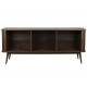 Buffet Barbier Zuiver Bahut Design Meuble TV MDF Placage Noyer 40x74,6x180cm
