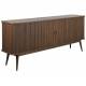 Buffet Barbier Zuiver Bahut Design Meuble TV MDF Placage Noyer 40x74,6x180cm