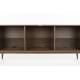 Buffet Barbier Zuiver Bahut Design Meuble TV MDF Placage Noyer 40x74,6x180cm