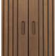 Buffet Barbier Zuiver Bahut Design Meuble TV MDF Placage Noyer 40x74,6x180cm
