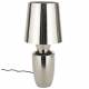 Lampe de Table Classy Chromée Zuiver Luminaire d'Ambiance de Table de Chevet en Acier Argenté 20x20x42cm