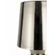 Lampe de Table Classy Chromée Zuiver Luminaire d'Ambiance de Table de Chevet en Acier Argenté 20x20x42cm