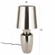 Lampe de Table Classy Chromée Zuiver Luminaire d'Ambiance de Table de Chevet en Acier Argenté 20x20x42cm