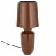 Lampe de Table Classy Terra Zuiver Luminaire d'Ambiance de Table de Chevet en Acier Rouge 20x20x42cm