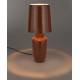 Lampe de Table Classy Terra Zuiver Luminaire d'Ambiance de Table de Chevet en Acier Rouge 20x20x42cm