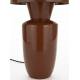 Lampe de Table Classy Terra Zuiver Luminaire d'Ambiance de Table de Chevet en Acier Rouge 20x20x42cm